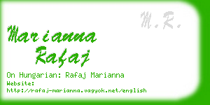 marianna rafaj business card